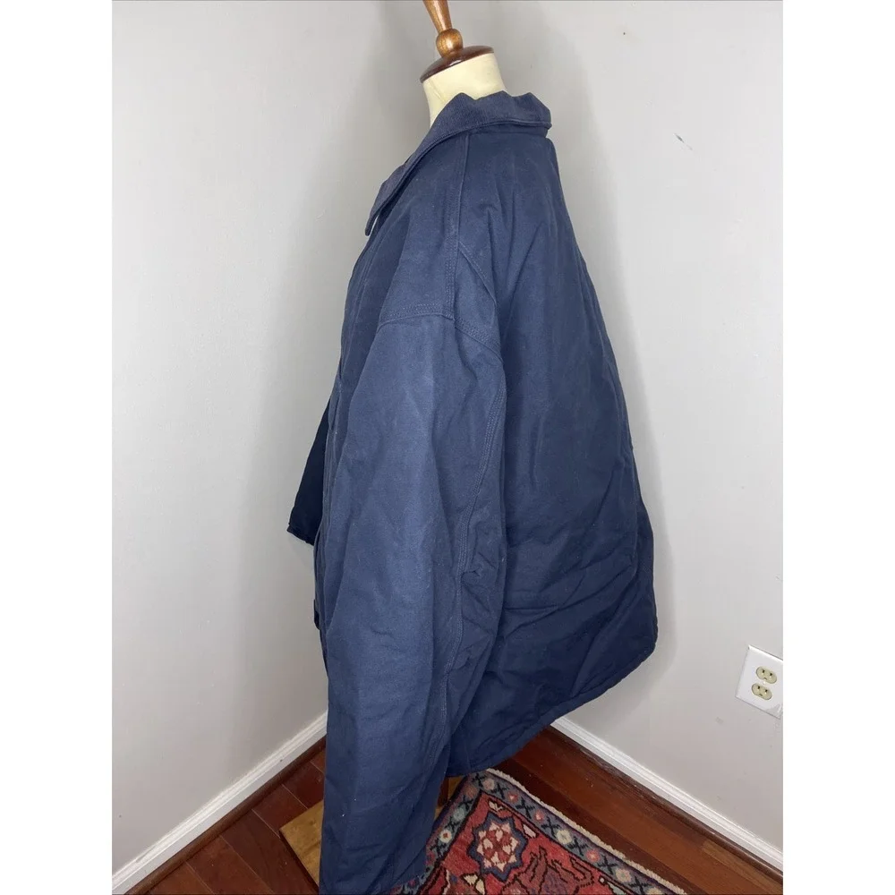 Carhartt Work Jacket Navy Blue 0C0003-M Loose Fit Insulated High Quality 5XL